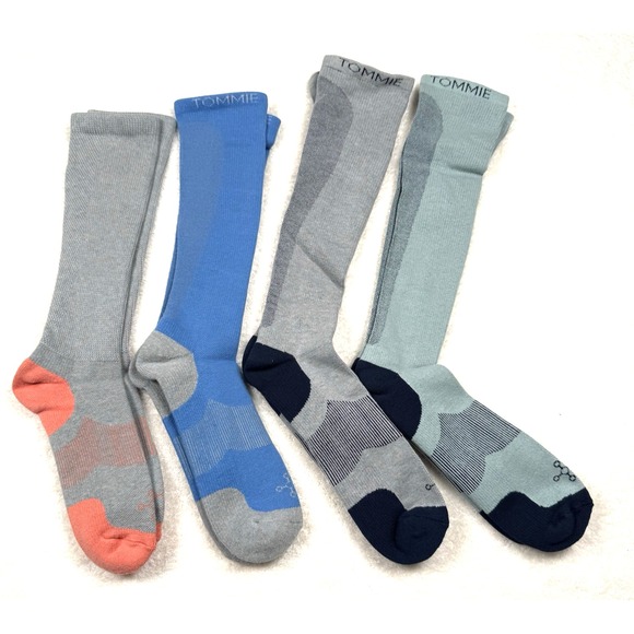 TOMMIE COPPER 4-PR OTC COPPER INFUSED COMPRESSION SOCKS  (FIT 12-14.5 SHOE) - Picture 1 of 5